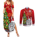 australia-christmas-couples-matching-summer-maxi-dress-and-long-sleeve-button-shirt-aussie-bilby-santa-merry-xmas