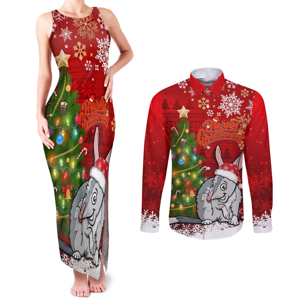 australia-christmas-couples-matching-tank-maxi-dress-and-long-sleeve-button-shirt-aussie-bilby-santa-merry-xmas
