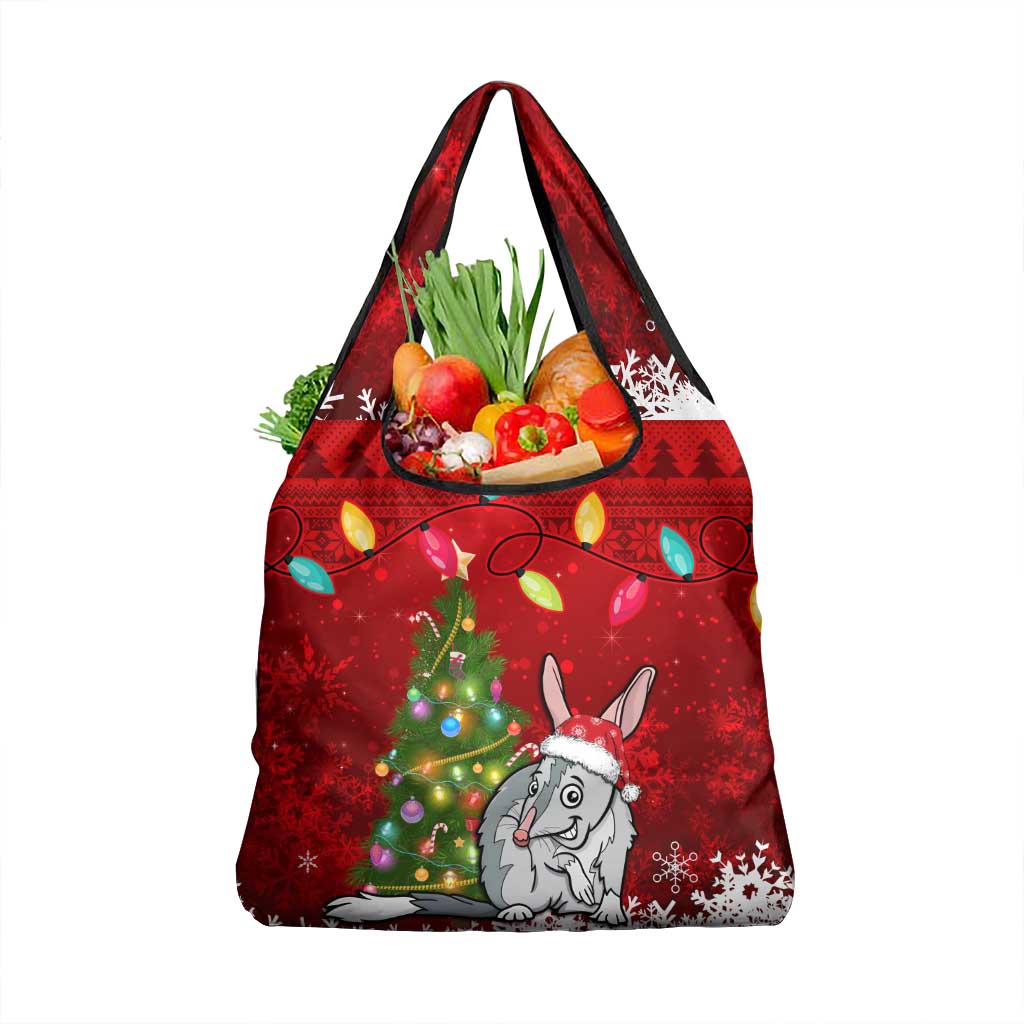 Australia Christmas Grocery Bag Aussie Bilby Santa Merry Xmas