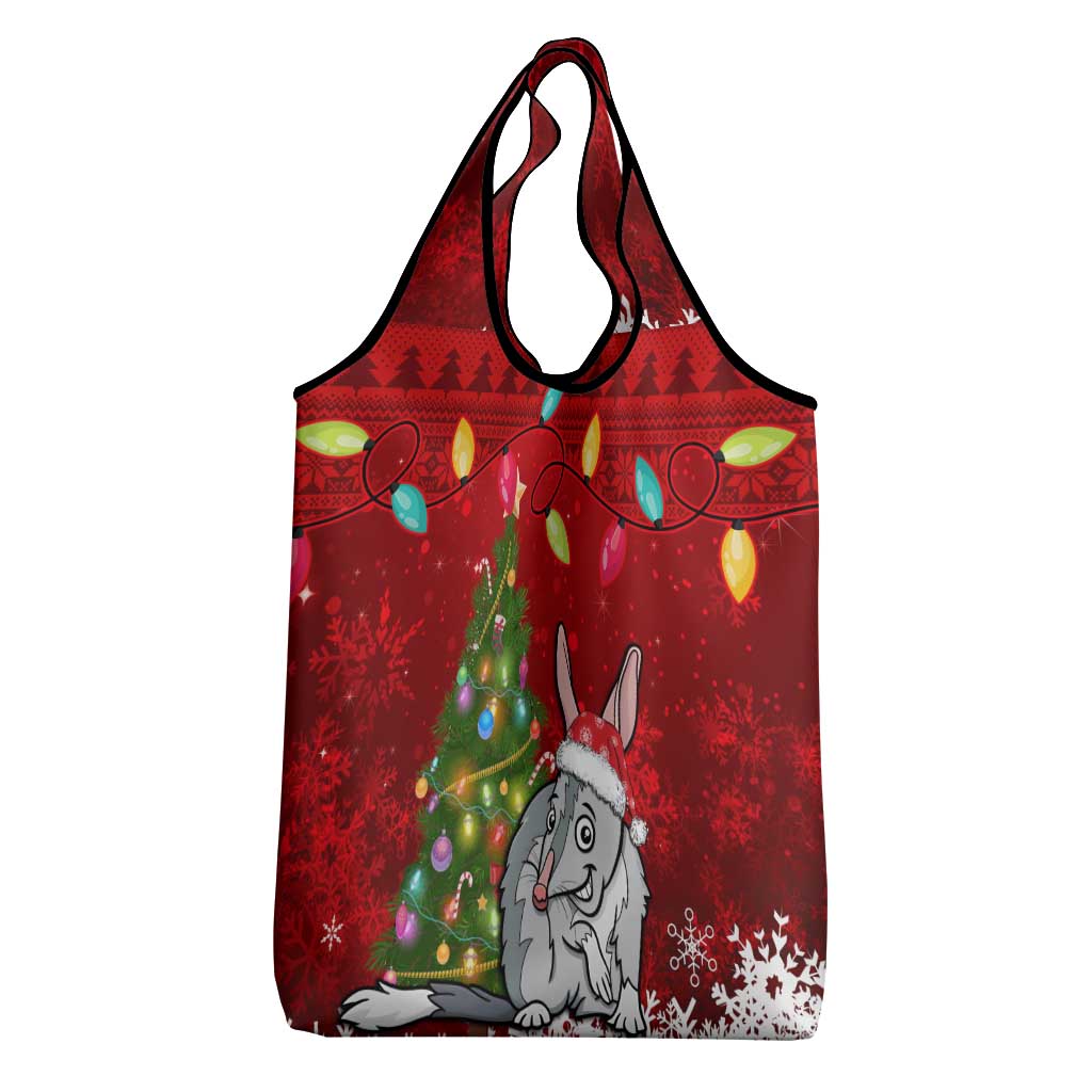 Australia Christmas Grocery Bag Aussie Bilby Santa Merry Xmas