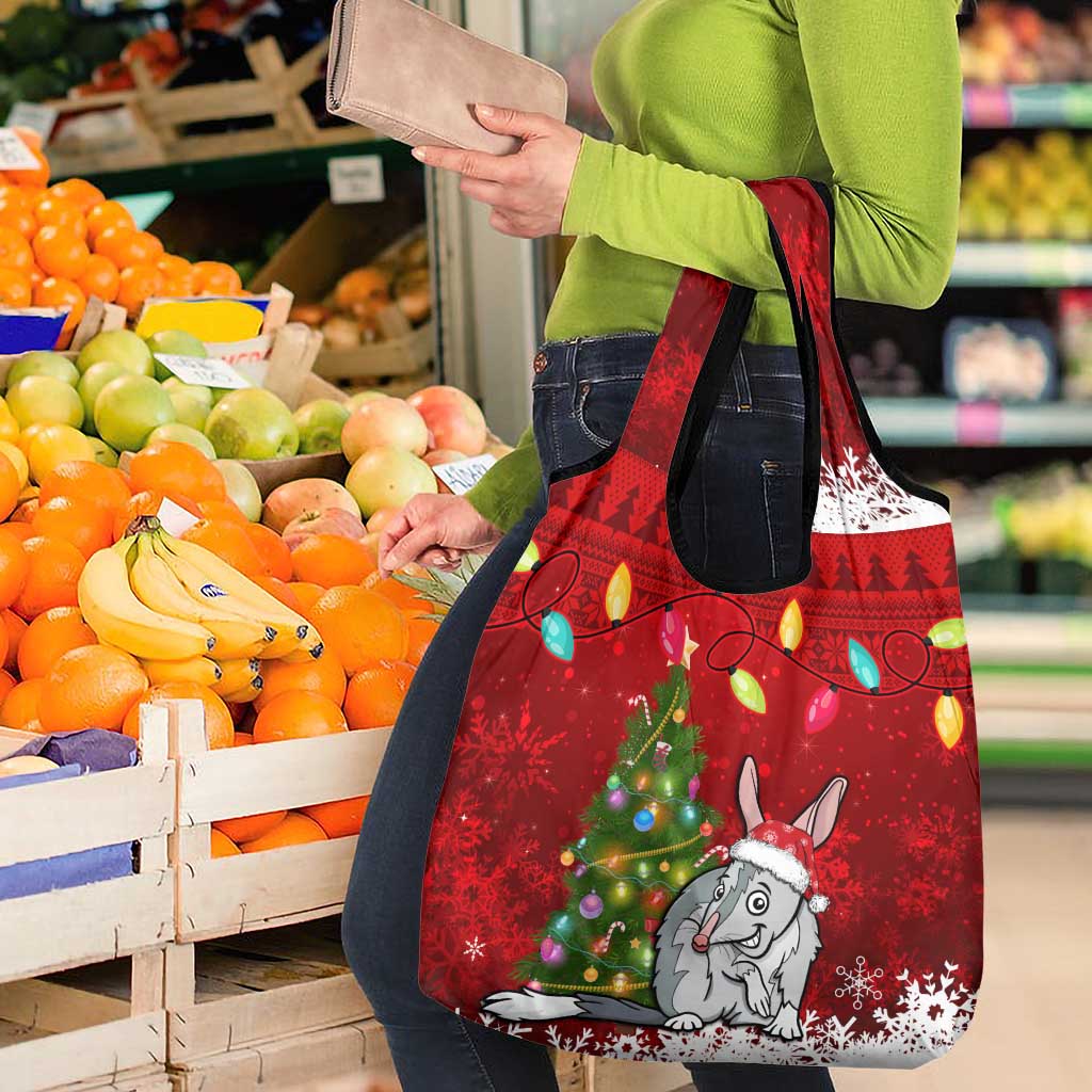Australia Christmas Grocery Bag Aussie Bilby Santa Merry Xmas