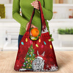 Australia Christmas Grocery Bag Aussie Bilby Santa Merry Xmas