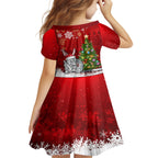australia-christmas-kid-short-sleeve-dress-aussie-bilby-santa-merry-xmas
