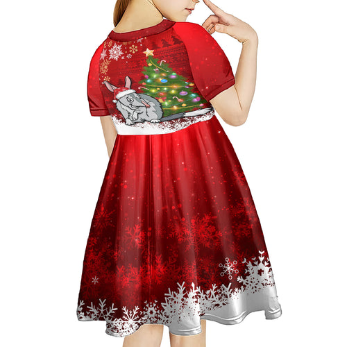 australia-christmas-kid-short-sleeve-dress-aussie-bilby-santa-merry-xmas
