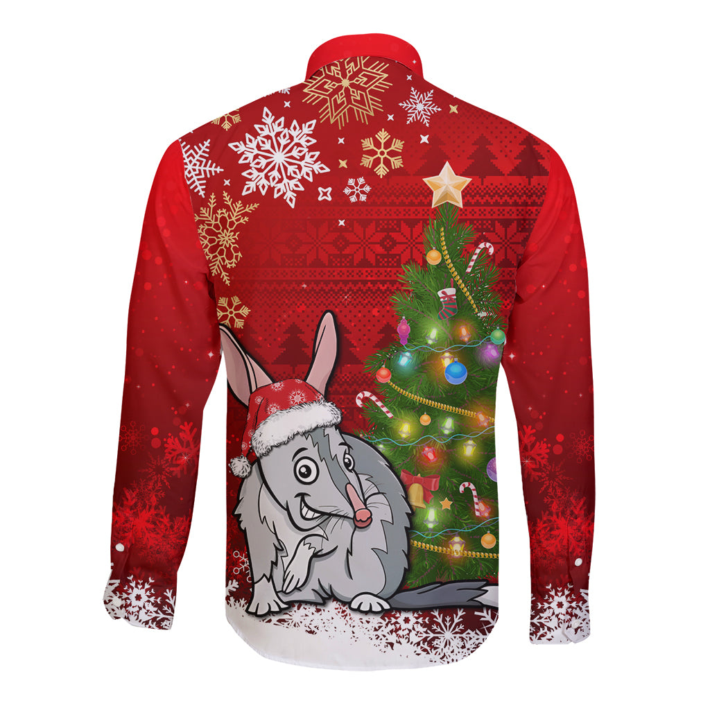 australia-christmas-long-sleeve-button-shirt-aussie-bilby-santa-merry-xmas