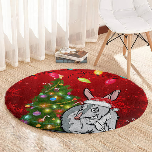 australia-christmas-round-carpet-aussie-bilby-santa-merry-xmas