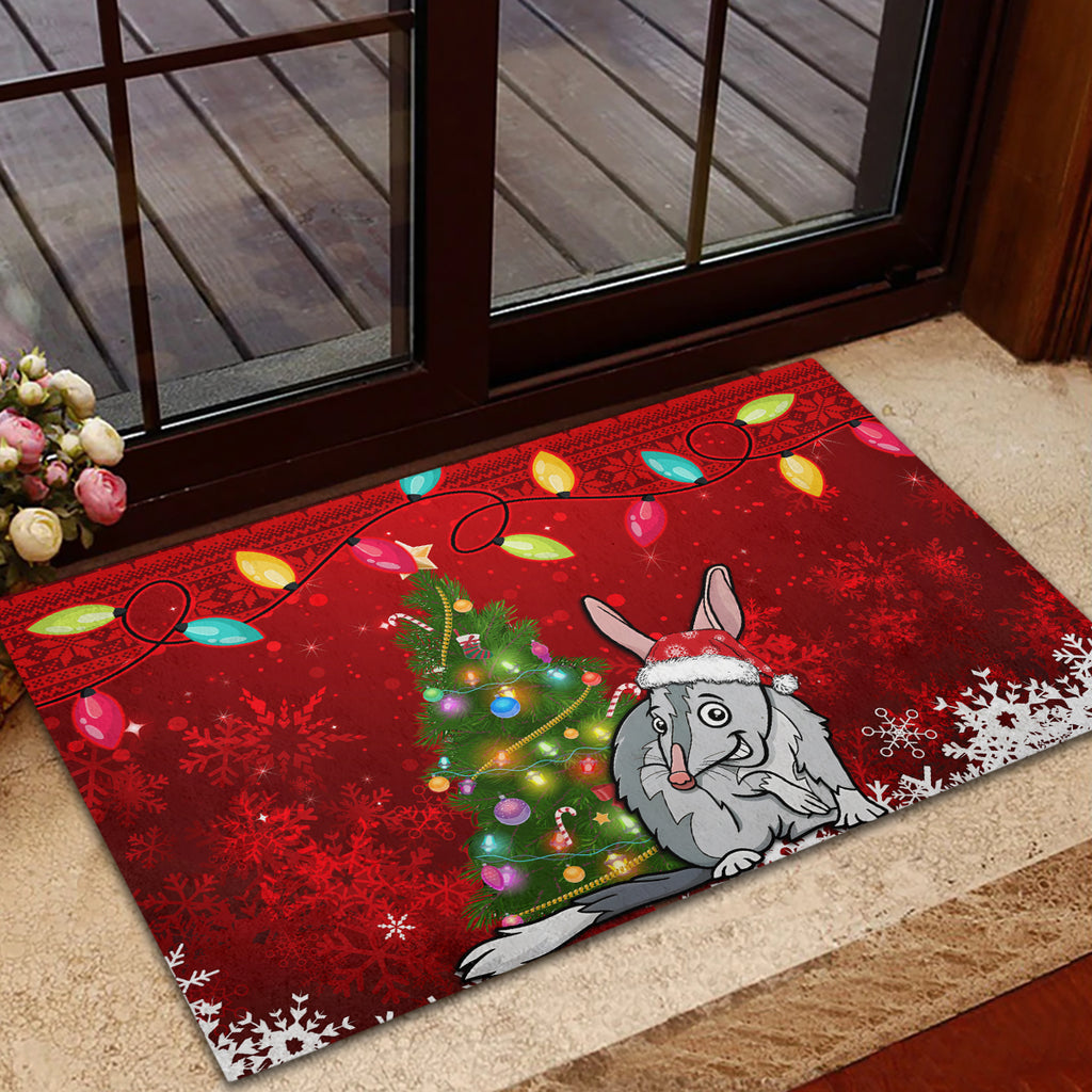 australia-christmas-rubber-doormat-aussie-bilby-santa-merry-xmas