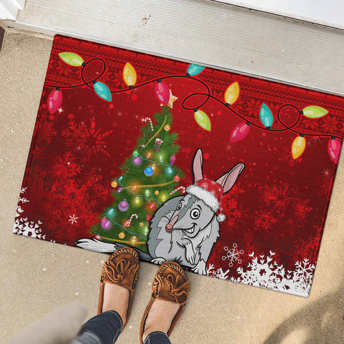 australia-christmas-rubber-doormat-aussie-bilby-santa-merry-xmas