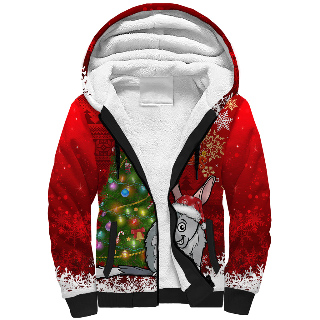 australia-christmas-sherpa-hoodie-aussie-bilby-santa-merry-xmas