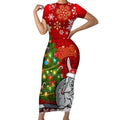 australia-christmas-short-sleeve-bodycon-dress-aussie-bilby-santa-merry-xmas