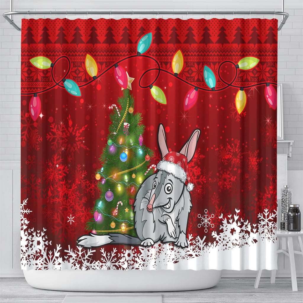 australia-christmas-shower-curtain-aussie-bilby-santa-merry-xmas