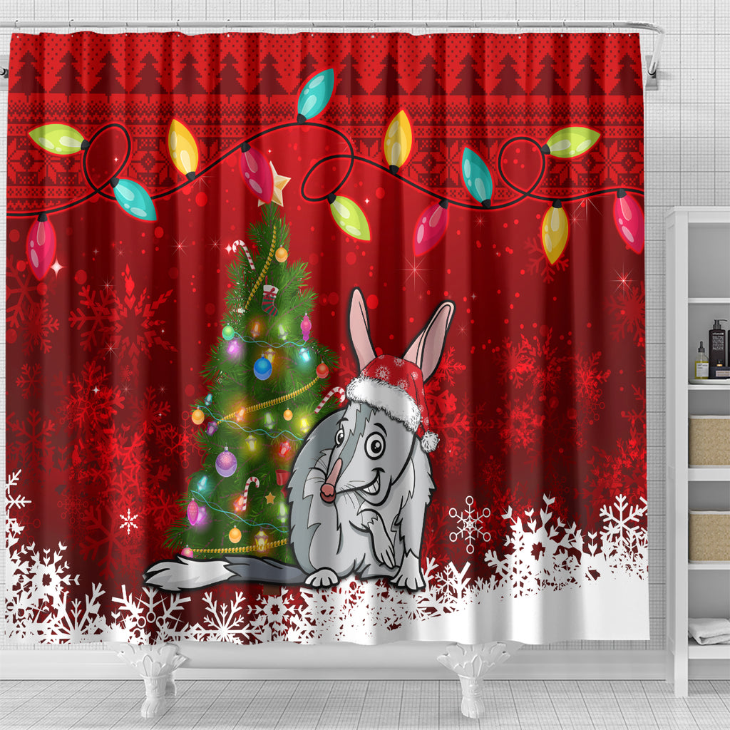australia-christmas-shower-curtain-aussie-bilby-santa-merry-xmas