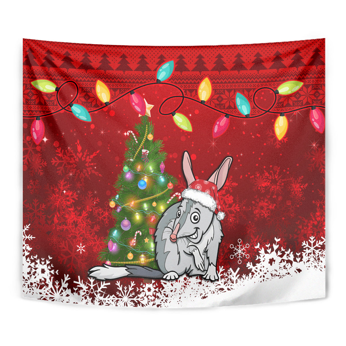 australia-christmas-tapestry-aussie-bilby-santa-merry-xmas