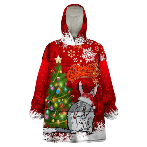 australia-christmas-wearable-blanket-hoodie-aussie-bilby-santa-merry-xmas
