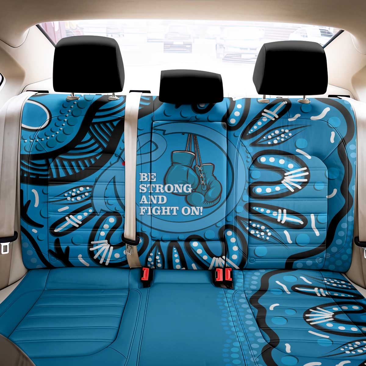 Australia Diabetes Awareness Month Back Car Seat Cover Be Strong And Fight On Aboriginal Art