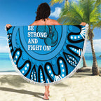 Australia Diabetes Awareness Month Beach Blanket Be Strong And Fight On Aboriginal Art