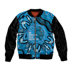 Australia Diabetes Awareness Month Bomber Jacket Be Strong And Fight On Aboriginal Art