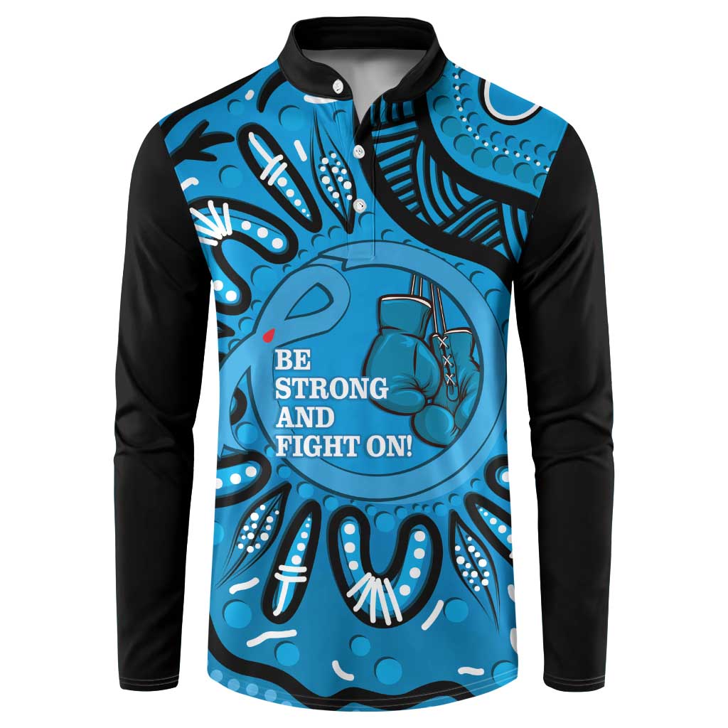 Australia Diabetes Awareness Month Button Sweatshirt Be Strong And Fight On Aboriginal Art