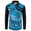 Australia Diabetes Awareness Month Button Sweatshirt Be Strong And Fight On Aboriginal Art