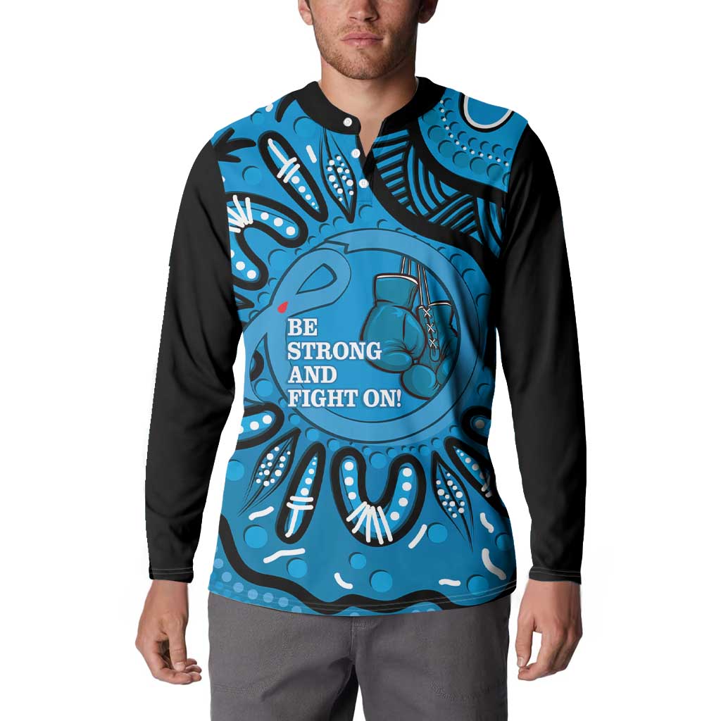 Australia Diabetes Awareness Month Button Sweatshirt Be Strong And Fight On Aboriginal Art
