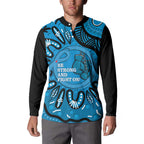Australia Diabetes Awareness Month Button Sweatshirt Be Strong And Fight On Aboriginal Art