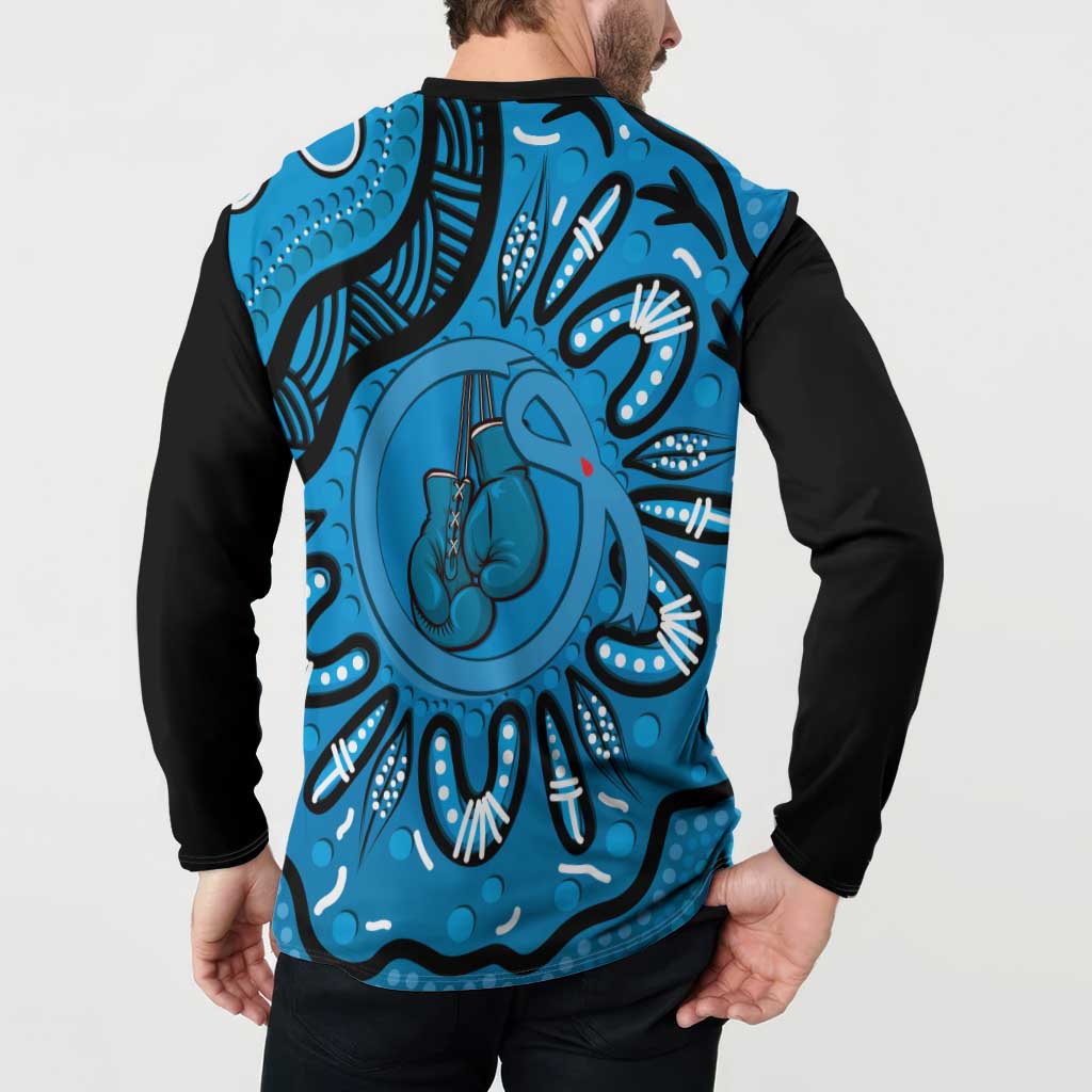 Australia Diabetes Awareness Month Button Sweatshirt Be Strong And Fight On Aboriginal Art
