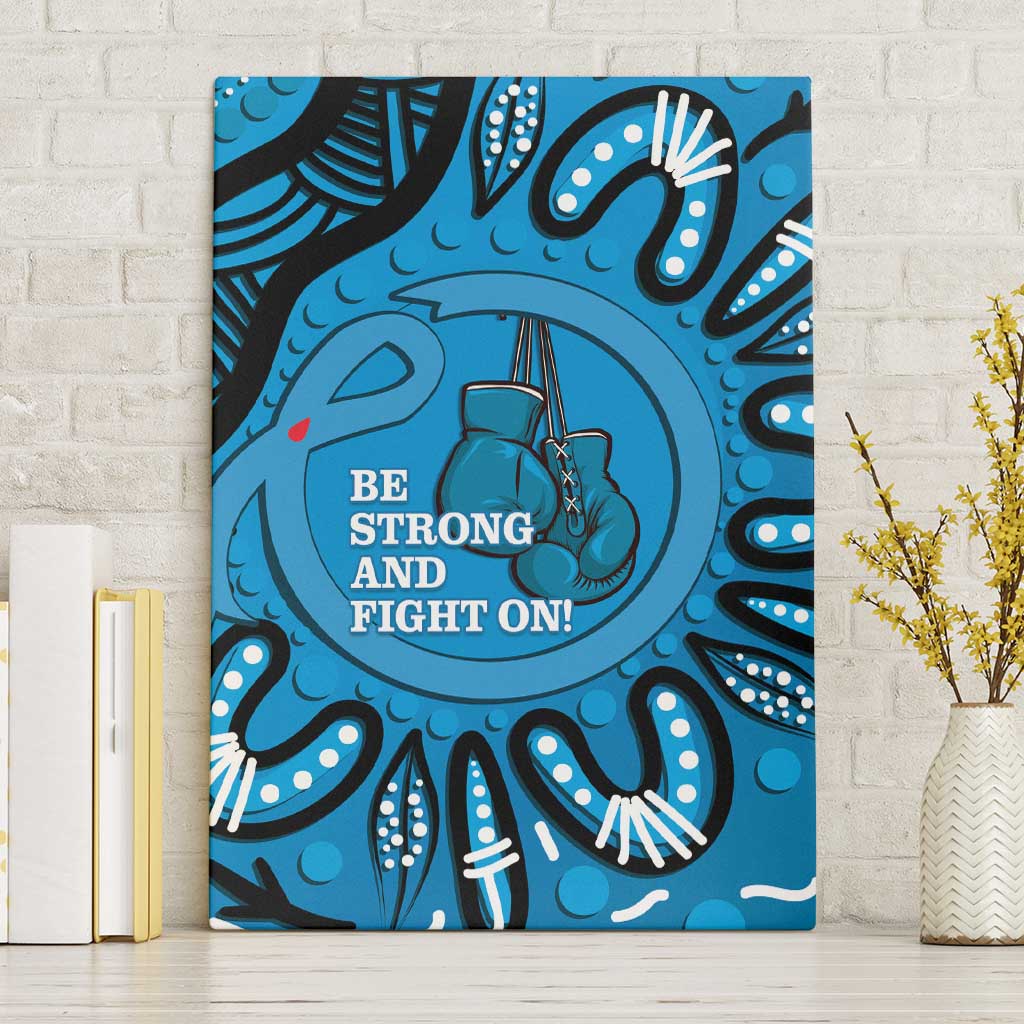 Australia Diabetes Awareness Month Canvas Wall Art Be Strong And Fight On Aboriginal Art