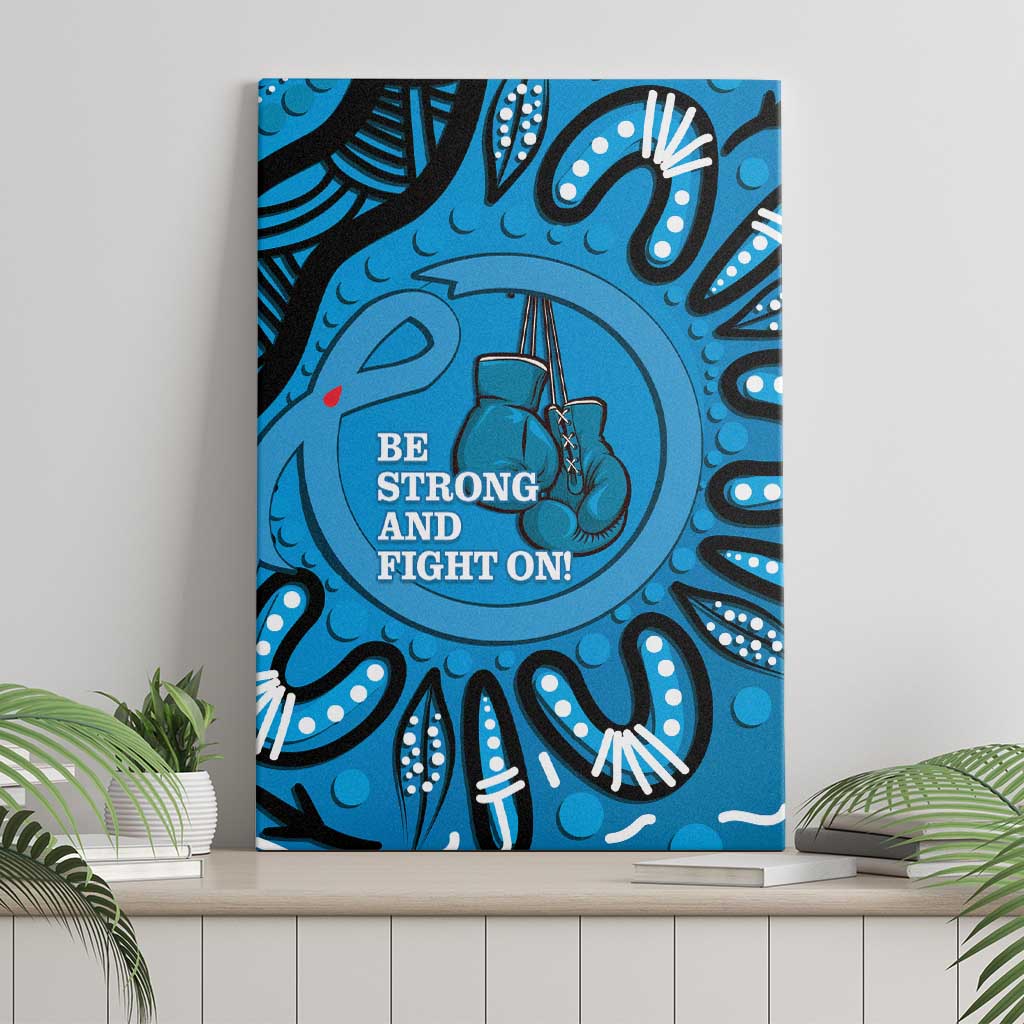 Australia Diabetes Awareness Month Canvas Wall Art Be Strong And Fight On Aboriginal Art