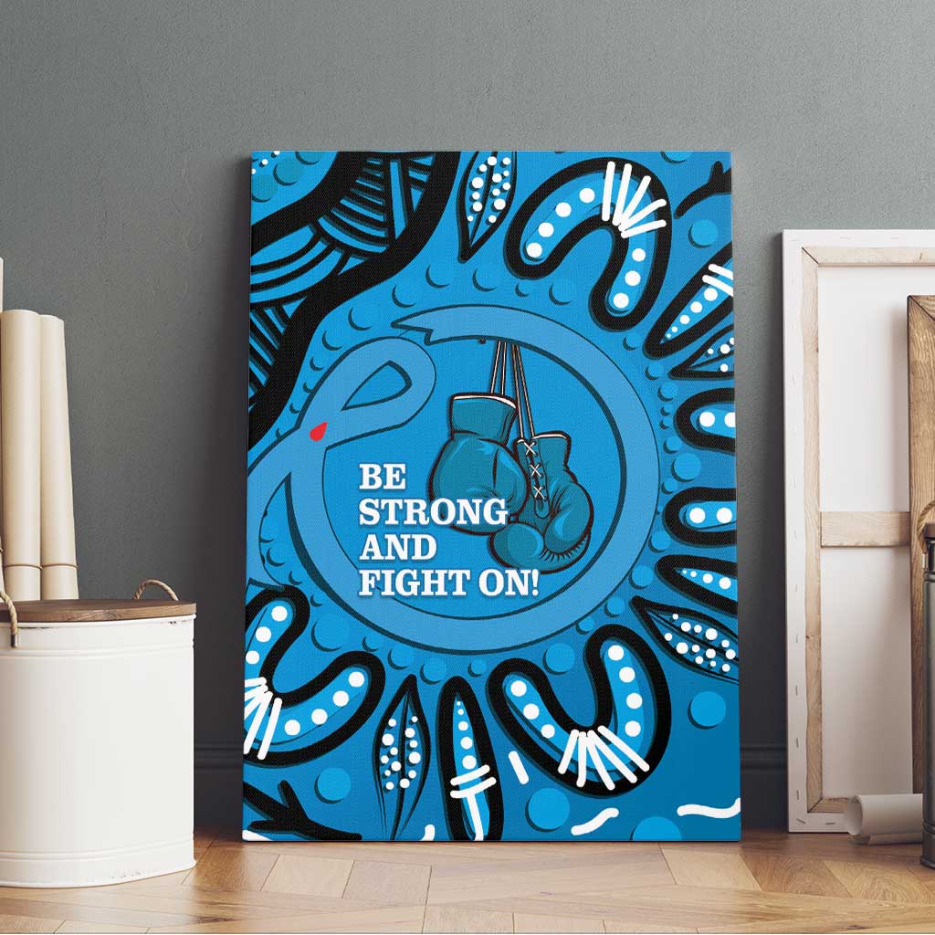 Australia Diabetes Awareness Month Canvas Wall Art Be Strong And Fight On Aboriginal Art