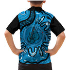 Australia Diabetes Awareness Month Family Matching Mermaid Dress and Hawaiian Shirt Be Strong And Fight On Aboriginal Art