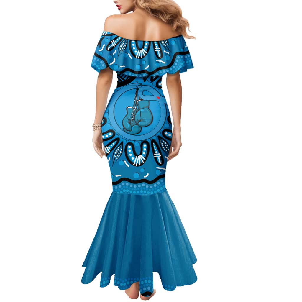 Australia Diabetes Awareness Month Family Matching Mermaid Dress and Hawaiian Shirt Be Strong And Fight On Aboriginal Art