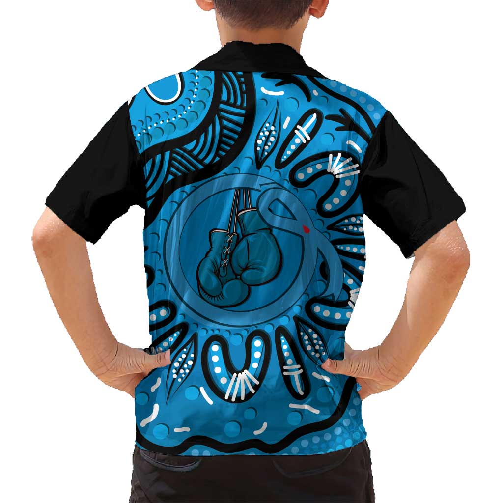 Australia Diabetes Awareness Month Family Matching Off Shoulder Short Dress and Hawaiian Shirt Be Strong And Fight On Aboriginal Art