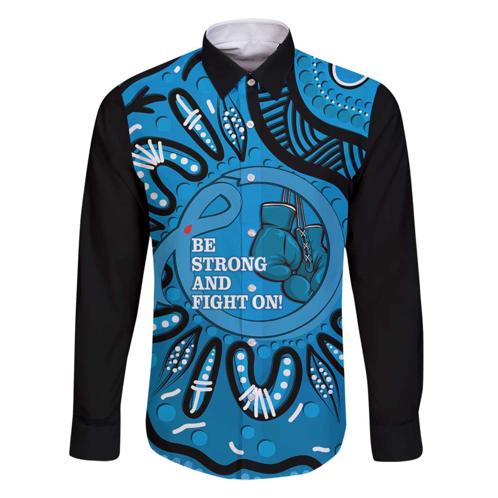 Australia Diabetes Awareness Month Family Matching Off Shoulder Short Dress and Hawaiian Shirt Be Strong And Fight On Aboriginal Art