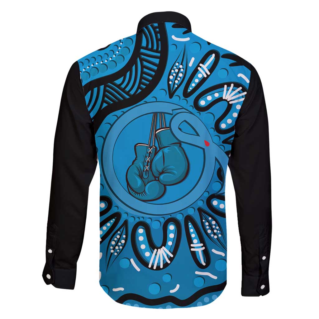 Australia Diabetes Awareness Month Family Matching Off Shoulder Short Dress and Hawaiian Shirt Be Strong And Fight On Aboriginal Art