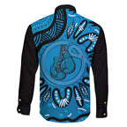 Australia Diabetes Awareness Month Family Matching Puletasi and Hawaiian Shirt Be Strong And Fight On Aboriginal Art