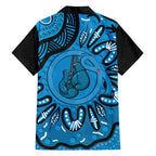 Australia Diabetes Awareness Month Family Matching Short Sleeve Bodycon Dress and Hawaiian Shirt Be Strong And Fight On Aboriginal Art