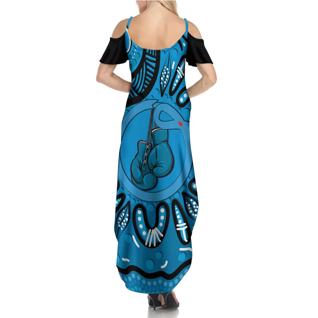 Australia Diabetes Awareness Month Family Matching Summer Maxi Dress and Hawaiian Shirt Be Strong And Fight On Aboriginal Art