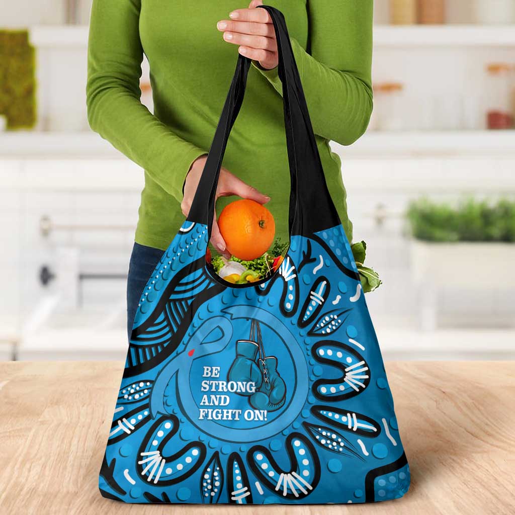 Australia Diabetes Awareness Month Grocery Bag Be Strong And Fight On Aboriginal Art