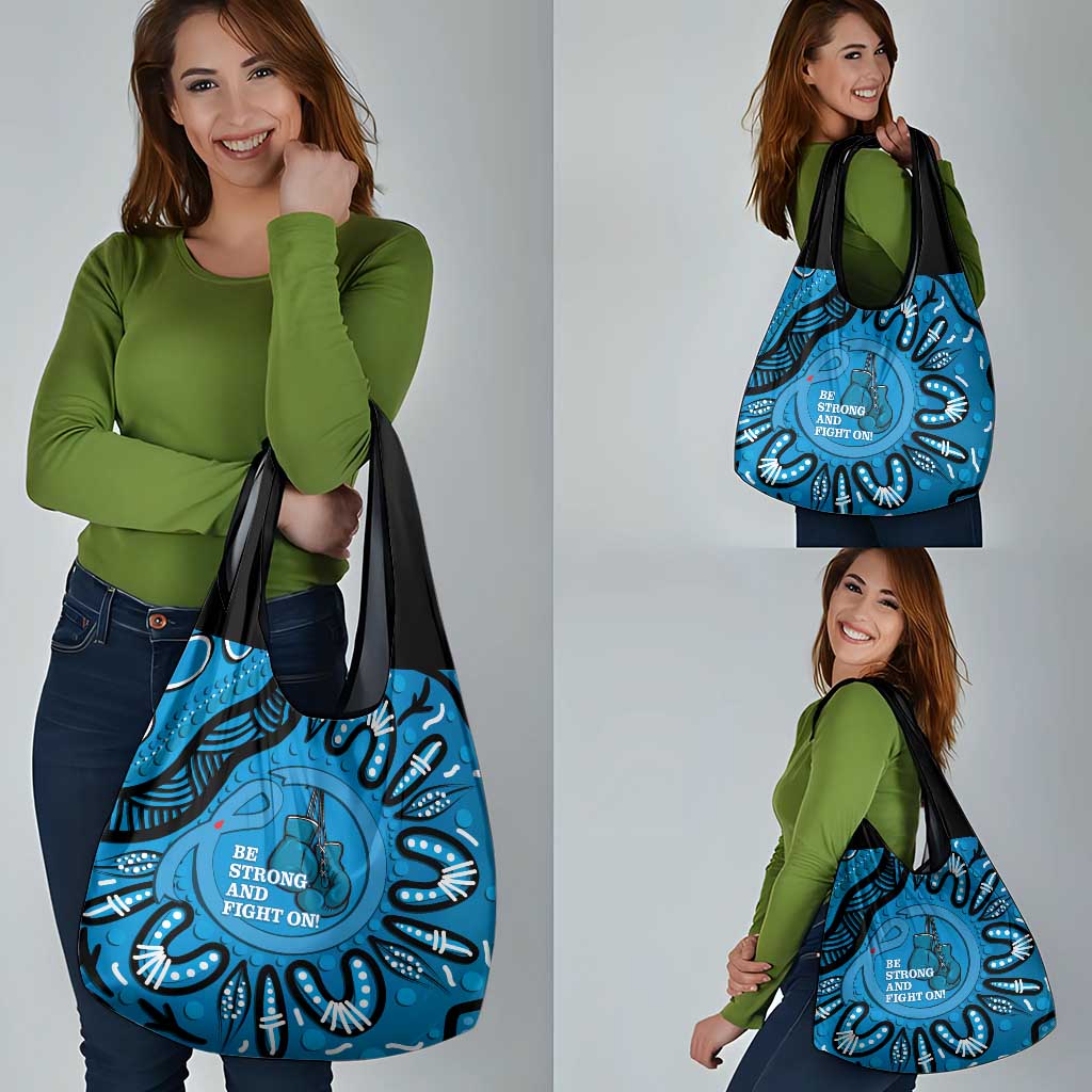 Australia Diabetes Awareness Month Grocery Bag Be Strong And Fight On Aboriginal Art