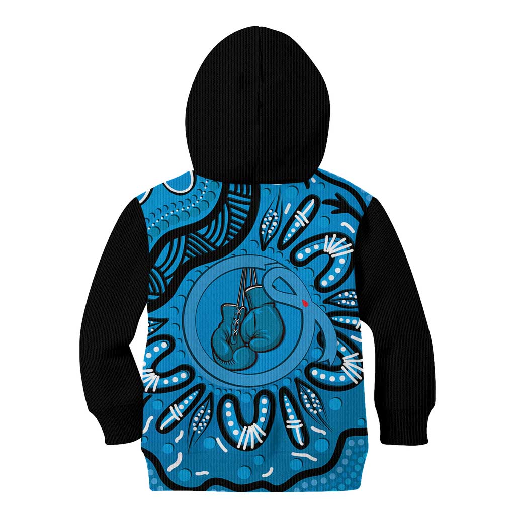 Australia Diabetes Awareness Month Kid Hoodie Be Strong And Fight On Aboriginal Art