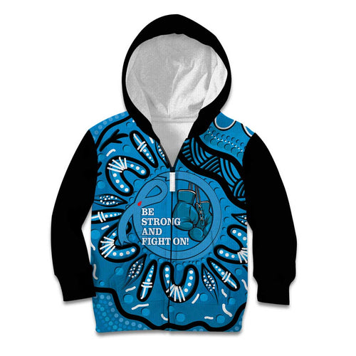 Australia Diabetes Awareness Month Kid Hoodie Be Strong And Fight On Aboriginal Art