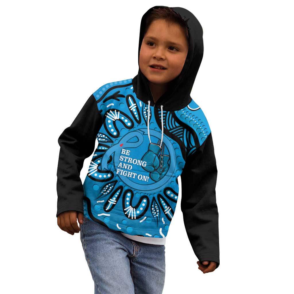 Australia Diabetes Awareness Month Kid Hoodie Be Strong And Fight On Aboriginal Art