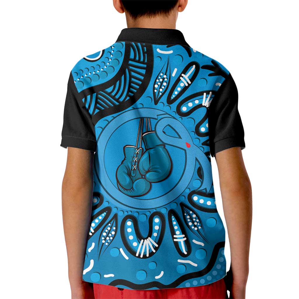 Australia Diabetes Awareness Month Kid Polo Shirt Be Strong And Fight On Aboriginal Art