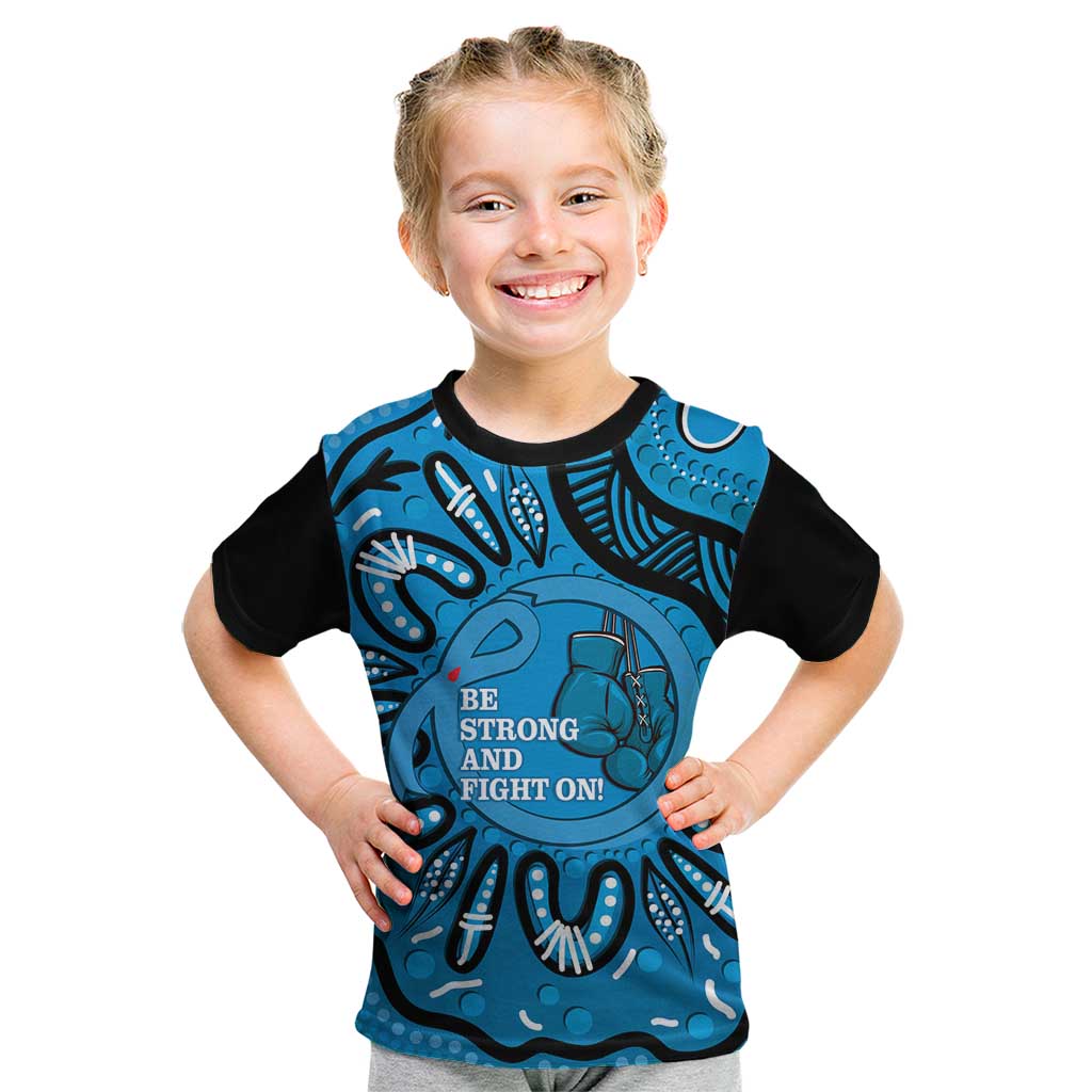 Australia Diabetes Awareness Month Kid T Shirt Be Strong And Fight On Aboriginal Art