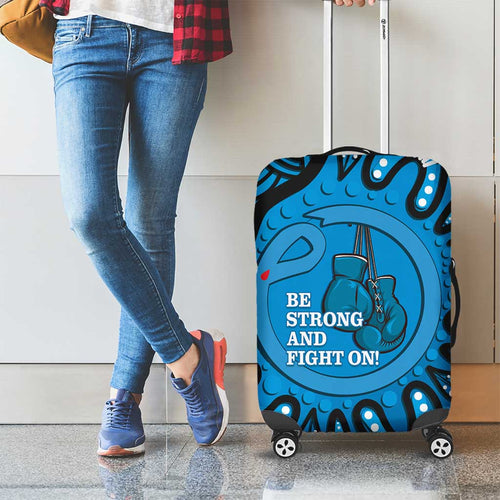 Australia Diabetes Awareness Month Luggage Cover Be Strong And Fight On Aboriginal Art