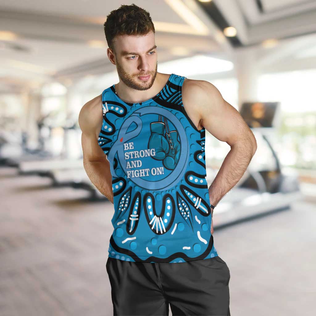 Australia Diabetes Awareness Month Men Tank Top Be Strong And Fight On Aboriginal Art