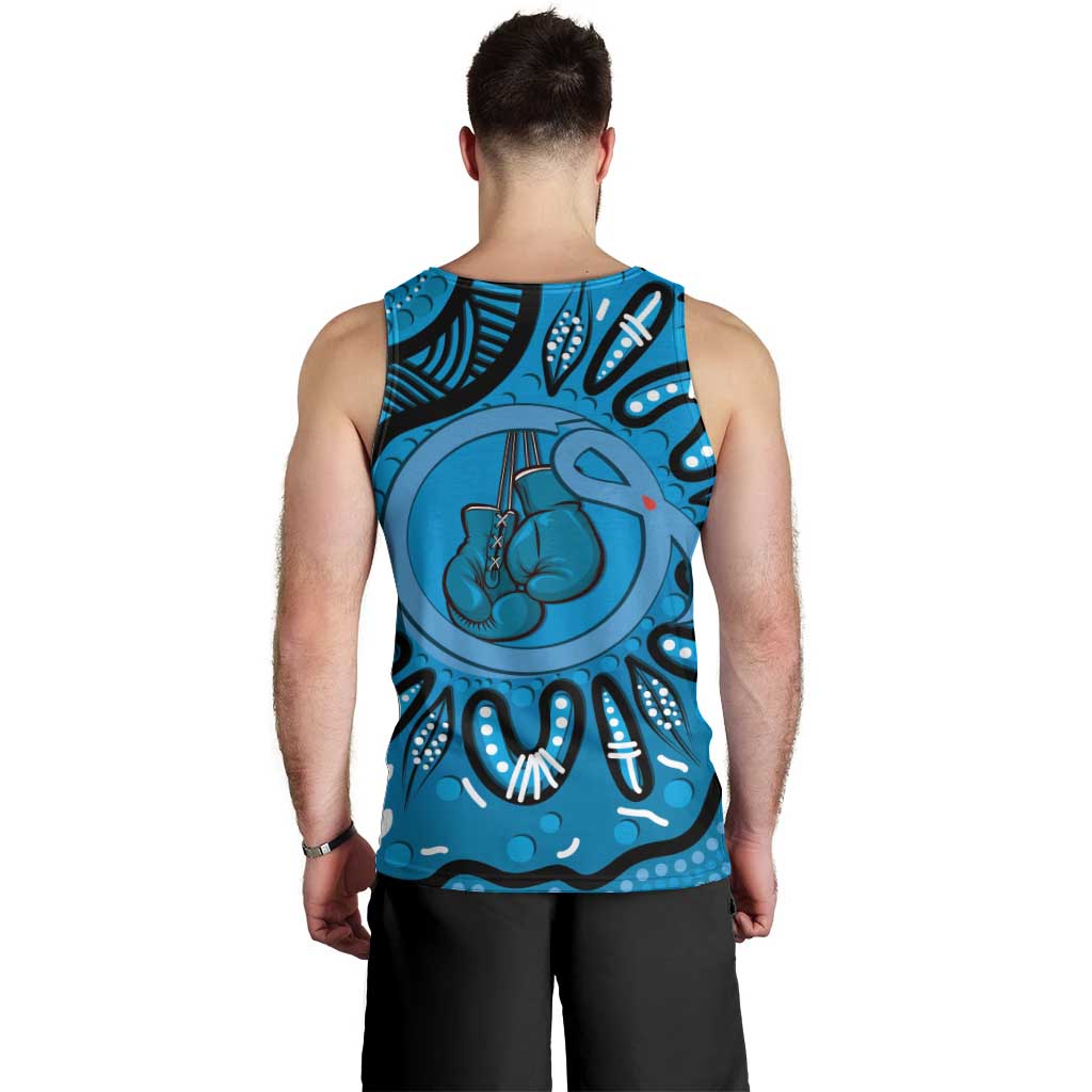 Australia Diabetes Awareness Month Men Tank Top Be Strong And Fight On Aboriginal Art