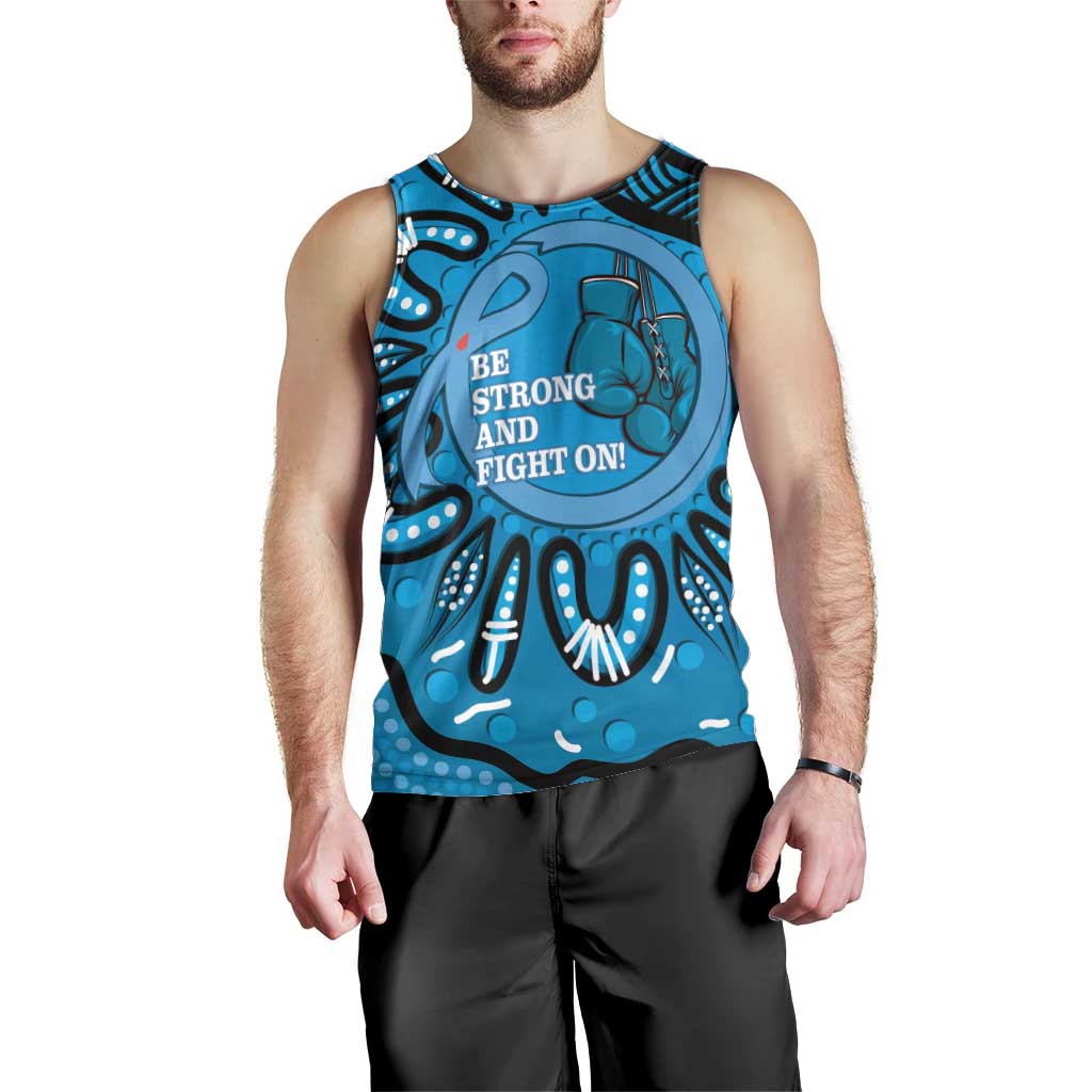 Australia Diabetes Awareness Month Men Tank Top Be Strong And Fight On Aboriginal Art