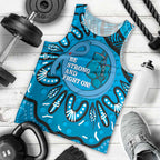 Australia Diabetes Awareness Month Men Tank Top Be Strong And Fight On Aboriginal Art