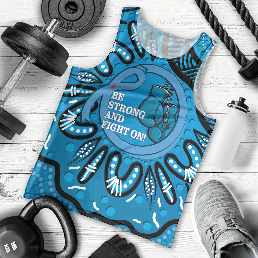 Australia Diabetes Awareness Month Men Tank Top Be Strong And Fight On Aboriginal Art